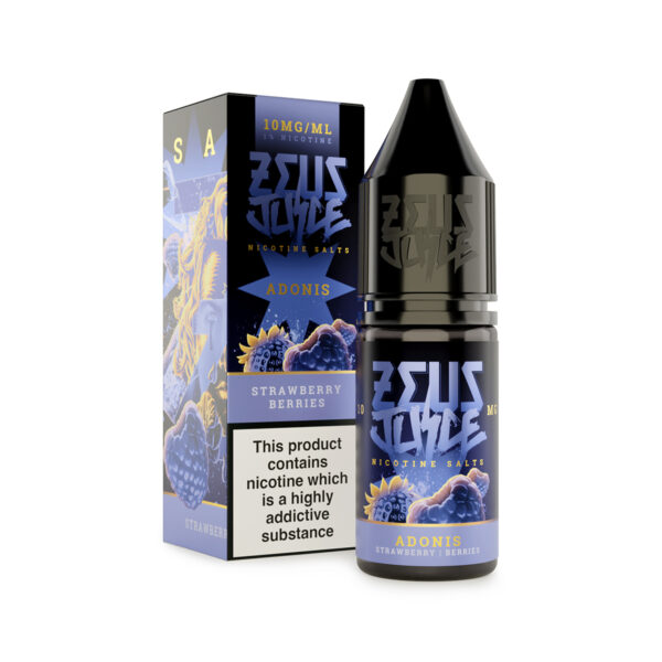 adonis zeus juice 10mg 10ml salts new white