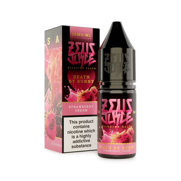death by bunny zeus juice 20mg 10ml salts new white