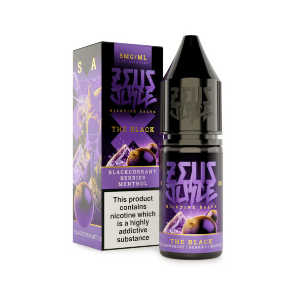 the black zeus juice 5mg 10ml salts new white