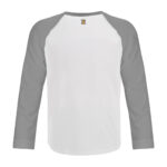 zeus apparel raglan grey back