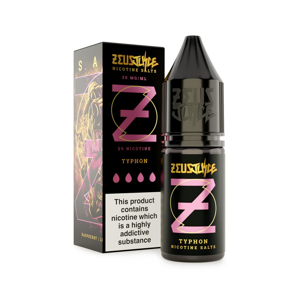 typhon zeus juice 20mg 10ml nicotine salts white