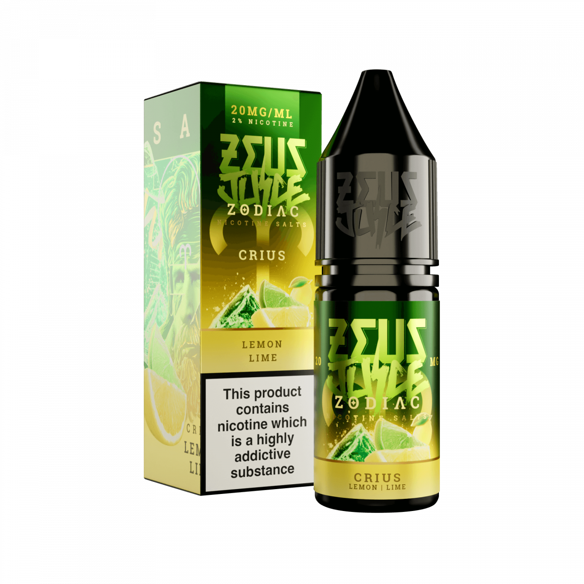 crius zeus juice zodiac 20mg 10ml nicotine salts black