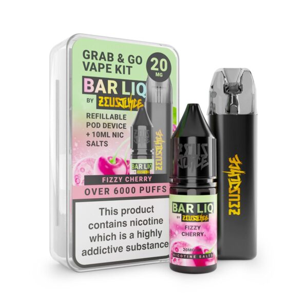 20mg fizzy cherry bar liq grab and go vape kit white Web