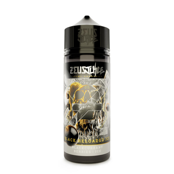 black reloaded ice zeus juice 0mg 100ml shortfill new white