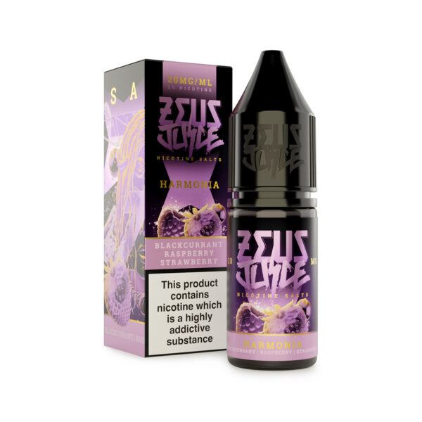harmonia zeus juice 5mg 10ml salts new white