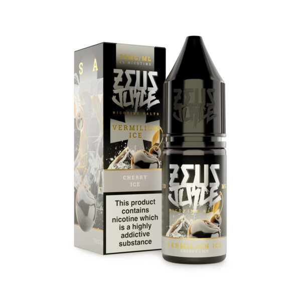 vermilion ice zeus juice 20mg 10ml salts new white