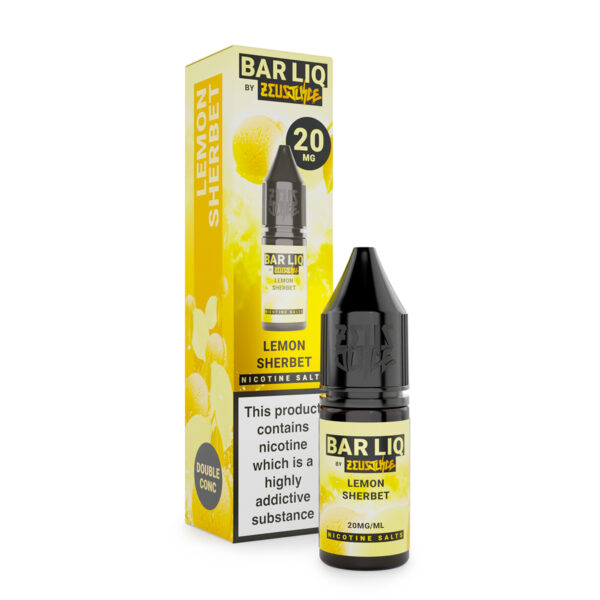 20mg barliq lemon sherbet zeus juice 20mg 10ml nicotine salts white