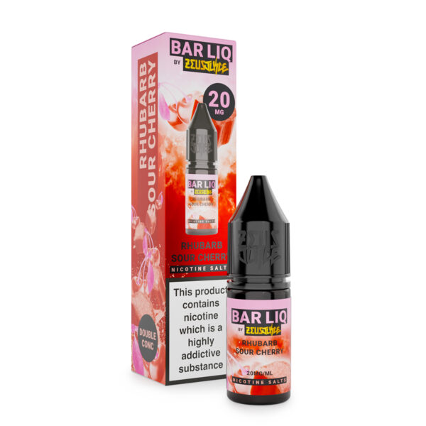 20mg barliq rhubarb sour cherry zeus juice 20mg 10ml nicotine salts white