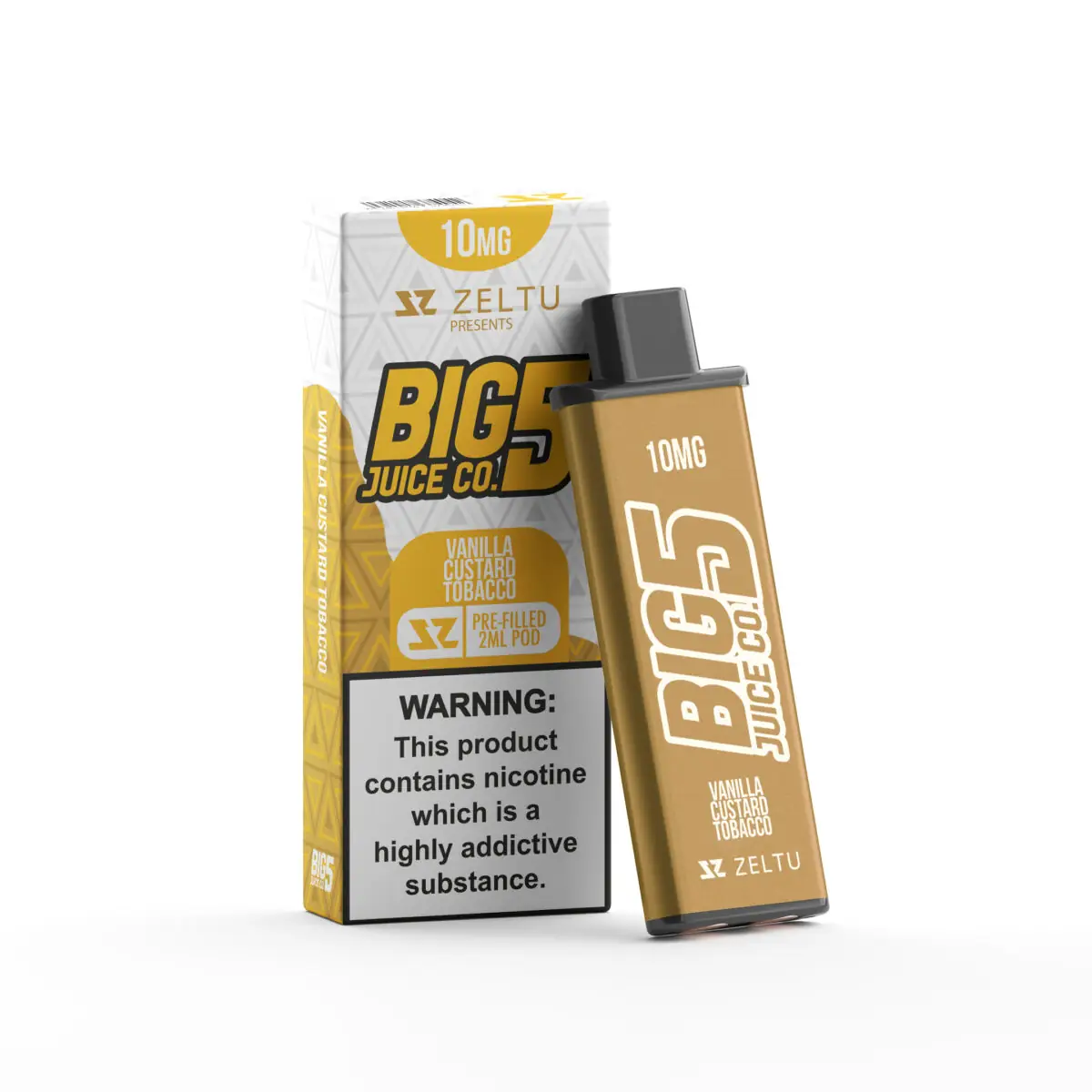 Big 5 - Vanilla Custard Tobacco Prefilled Zeltu X3 Pod