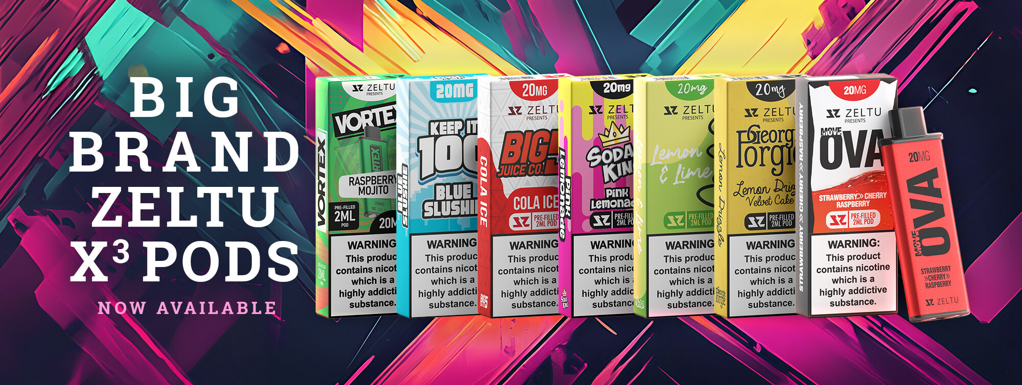 zeltu x3 new flavours banner