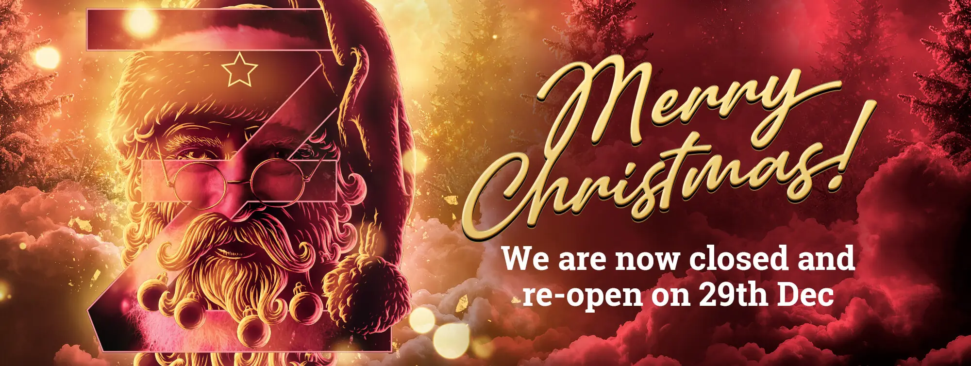 christmas closed banner