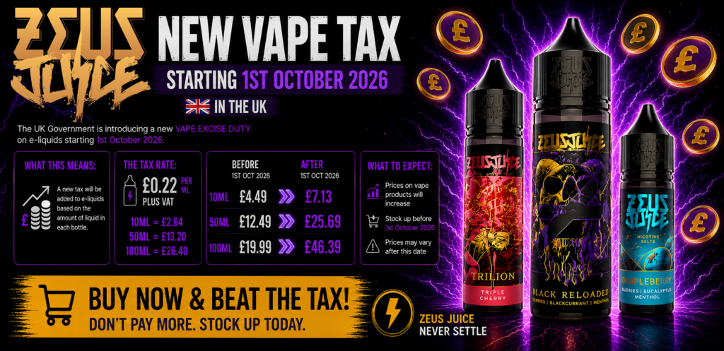 Zeus Juice Vape Tax 2026 Overview