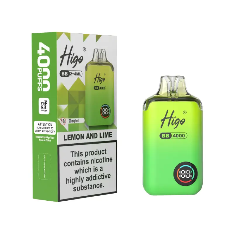 higo bb 4000 lemon lime higo bb 4000 lemon lime