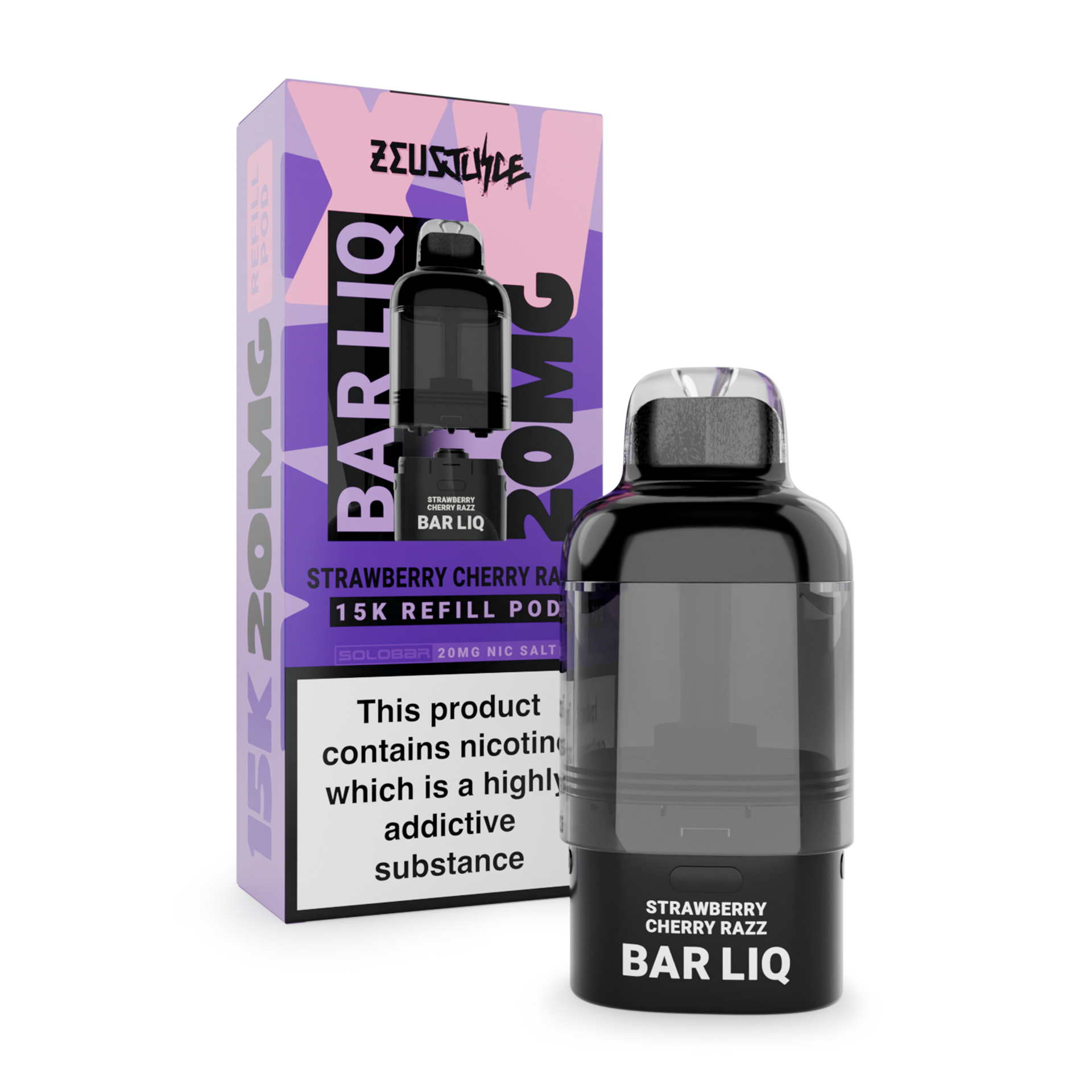 20mg-strawberry-cherry-razz-20mg-bar-liq-xv-replacement-pod-white Barliq XV Strawberry Cherry Razz Prefilled Pod