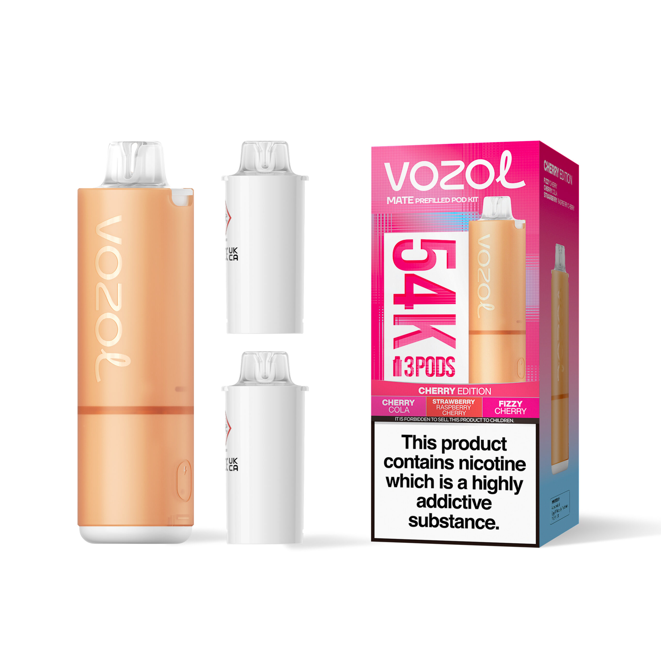 Vozol Mate 54K Kit - Cherry Edition Vozol | Mate 54K Prefilled Pod Kit