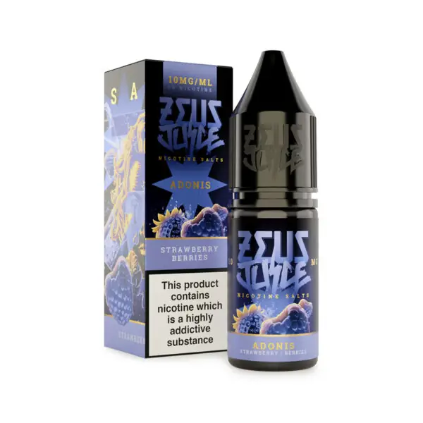 adonis zeus juice 10mg 10ml salts new white