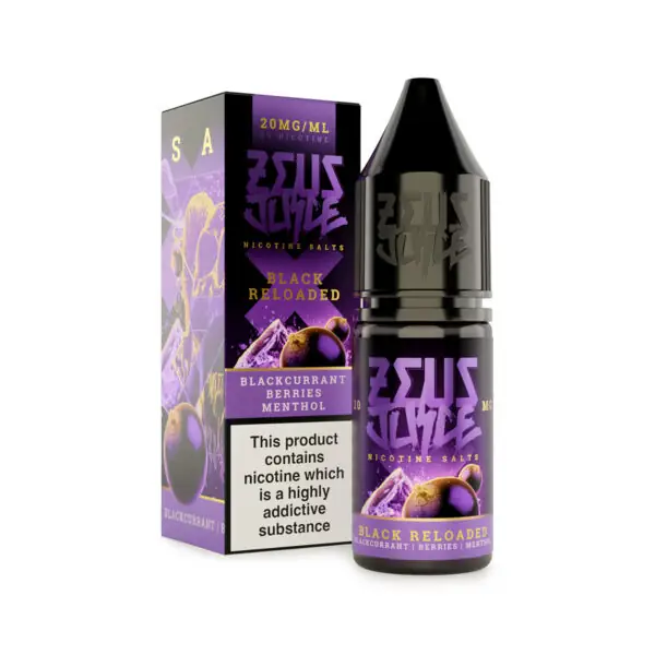 black reloaded zeus juice 20mg 10ml salts new white
