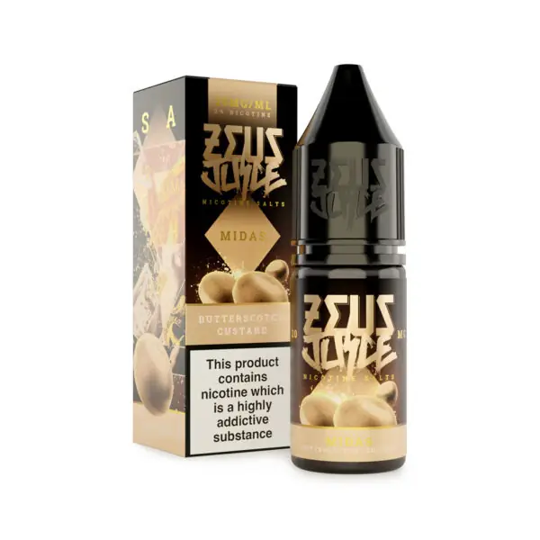 midas zeus juice 20mg 10ml salts new white