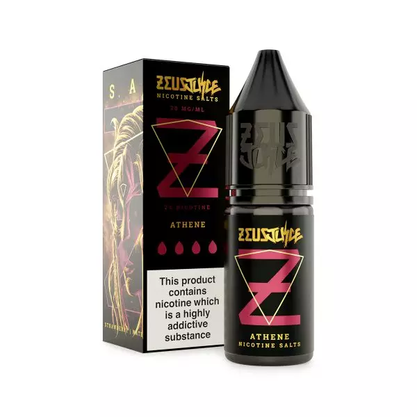 athene zeus juice 20mg 10ml nicotine salts white