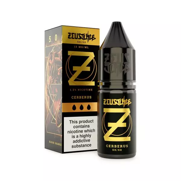 cerberus zeus juice 12mg 10ml freebase white