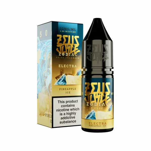 electra zeus juice zodiac 12mg 10ml freebase 5050 black