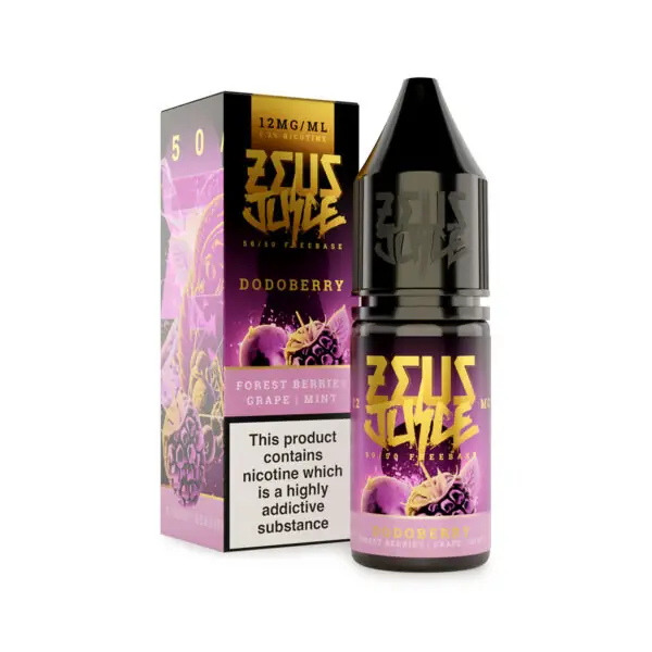 dodoberry zeus juice 12mg 10ml freebase 5050 new white