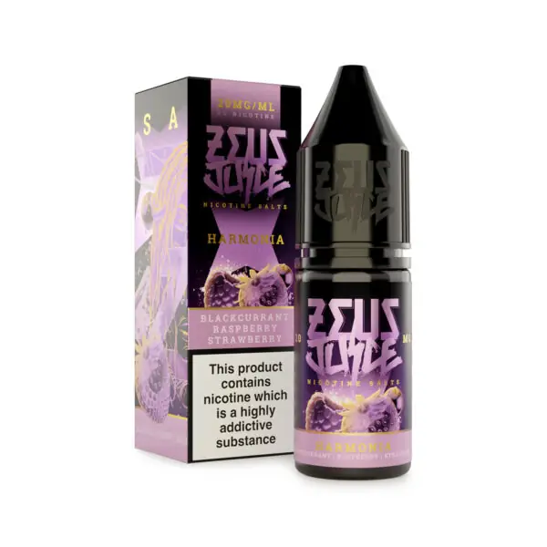 harmonia zeus juice 5mg 10ml salts new white
