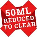 reduced to clear swatch 50ml