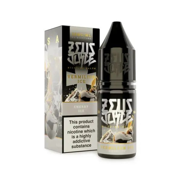 vermilion ice zeus juice 20mg 10ml salts new white